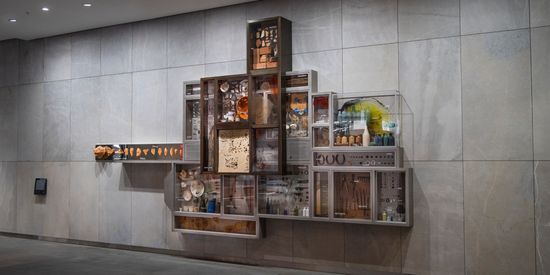 Interior shot of the archeology museum at Parramatta Square