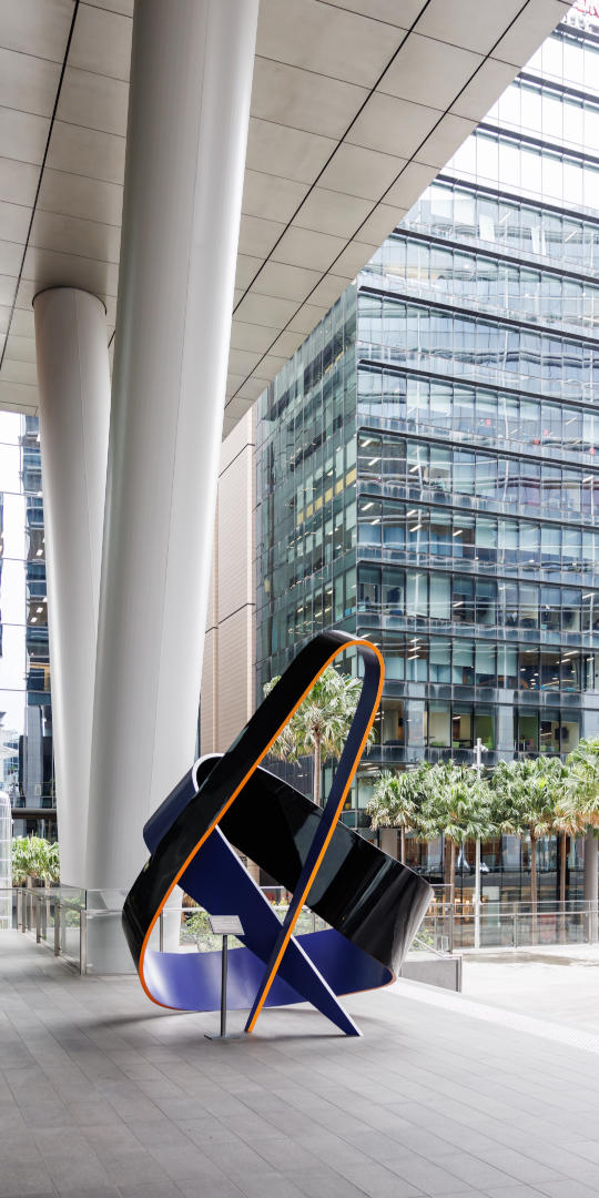 Public art at the entrance of 4 Parramatta Square