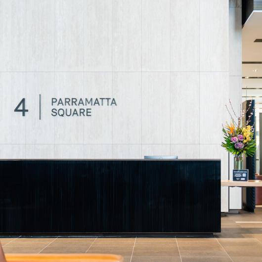 4 Parramatta Square front desk